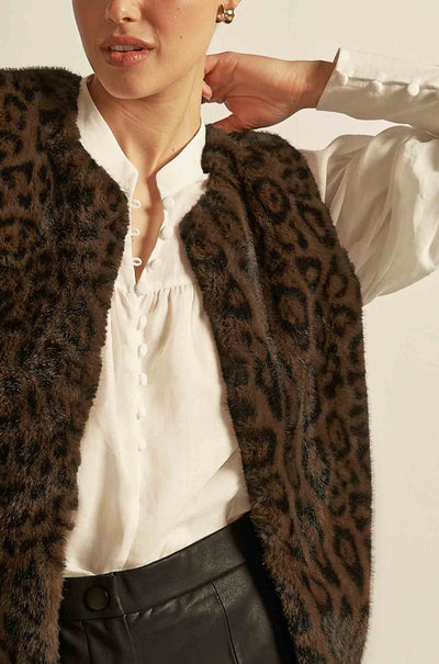 Zoe Kratzmann - affirm vest in ocelot