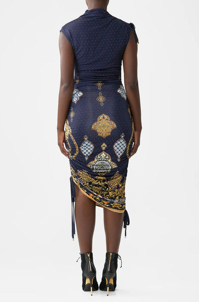 Camilla - The Imperial Gate Asymmetric Ruched Jersey Dress