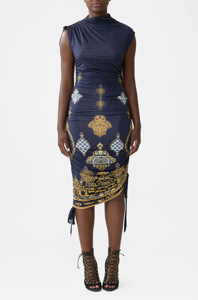 Camilla - The Imperial Gate Asymmetric Ruched Jersey Dress