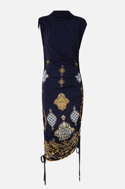 Camilla - The Imperial Gate Asymmetric Ruched Jersey Dress