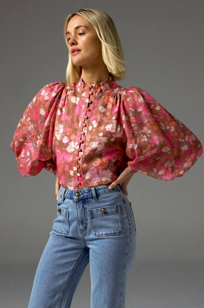zoe kratzmann - atlas top in blush blur