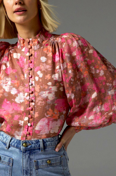 zoe kratzmann - atlas top in blush blur
