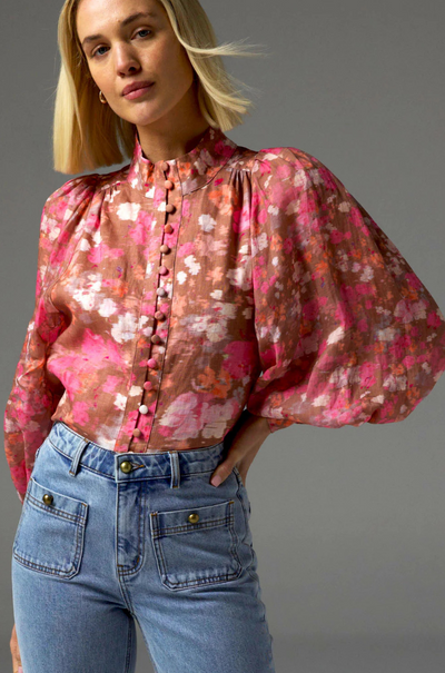 zoe kratzmann - atlas top in blush blur