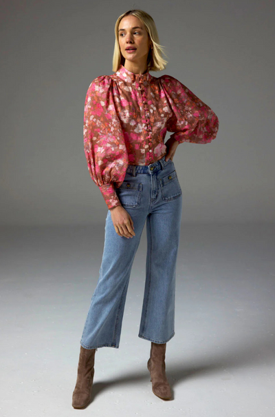 zoe kratzmann - atlas top in blush blur