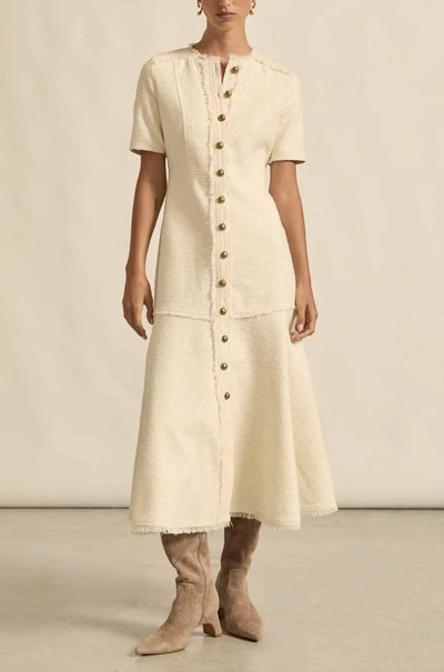 zoe kratzmann - banter dress in cream boucle