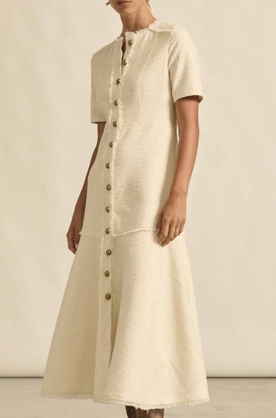 zoe kratzmann - banter dress in cream boucle