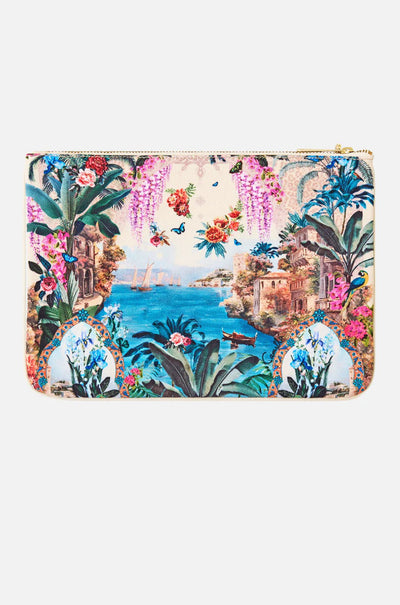 Camilla - Bodrum Botanicals Small Canvas Clutch