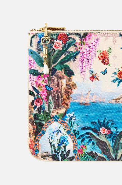 Camilla - Bodrum Botanicals Small Canvas Clutch