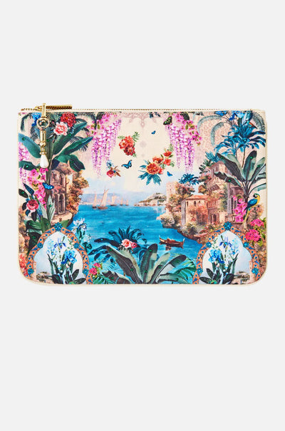 Camilla - Bodrum Botanicals Small Canvas Clutch