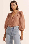 zoe kratzmann - brigade top in rust