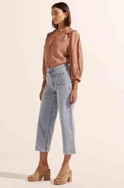 zoe kratzmann - brigade top in rust