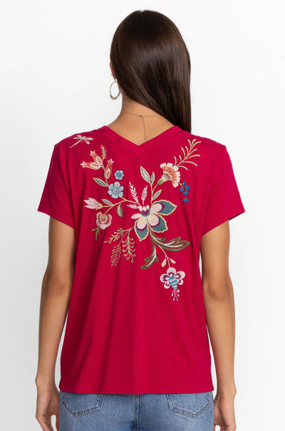 Johnny Was - Button Neck Knit Tee - Julianna