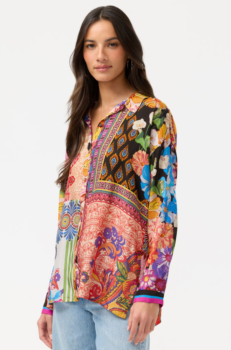 Johnny Was - The Audrey Shirt in Magnolia Patchwork