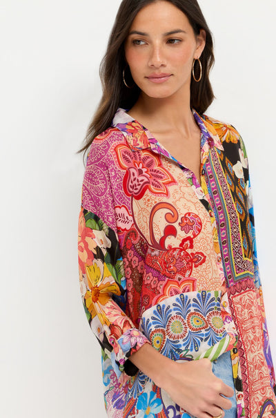 Johnny Was - The Audrey Shirt in Magnolia Patchwork