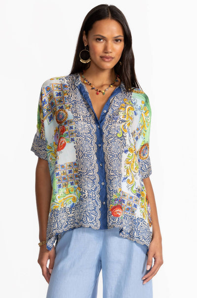 Johnny Was - Shiro Buttoned Down Shirt in Christy