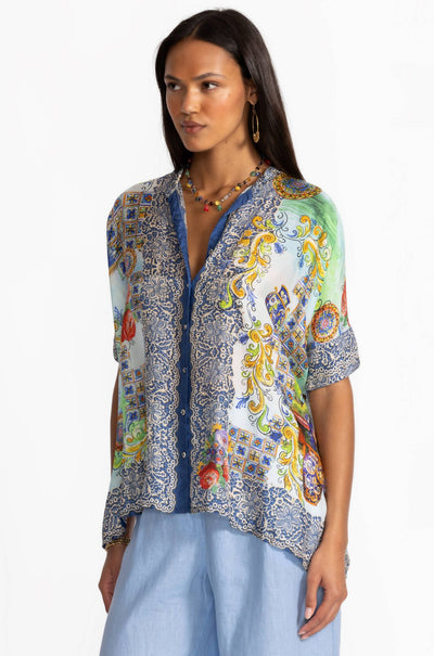 Johnny Was - Shiro Buttoned Down Shirt in Christy