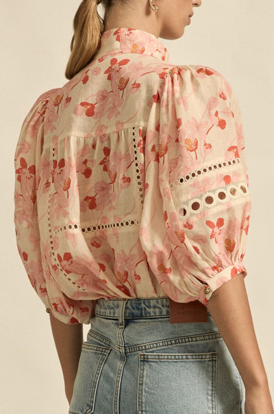 zoe kratzmann - cabaret top in cherry tulip