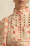 zoe kratzmann - cabaret top in cherry tulip