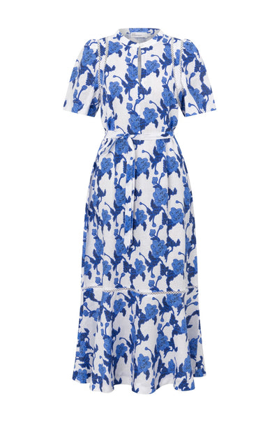 zoe kratzmann - cable dress in azure bouquet