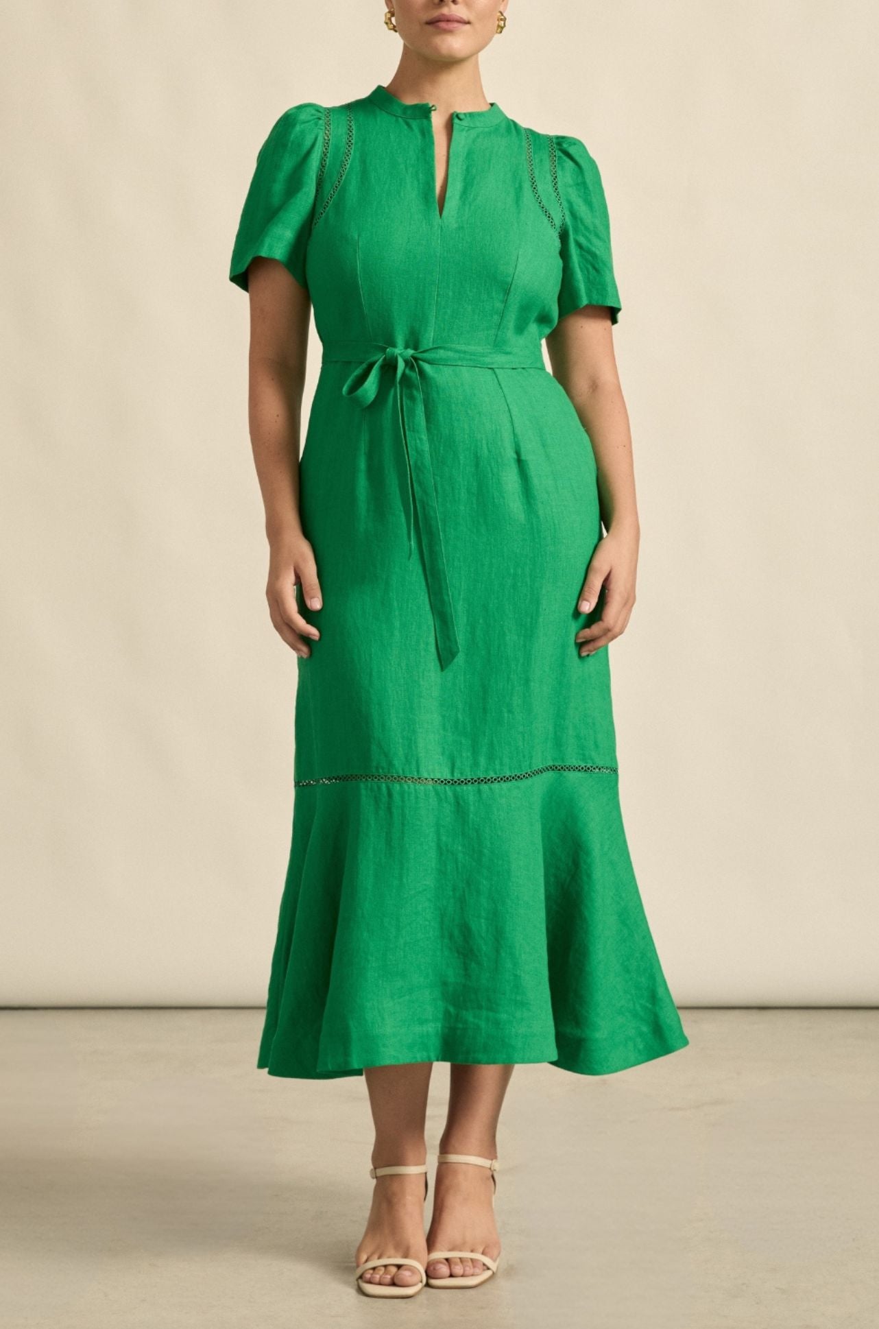 zoe kratzmann - cable dress in parrot
