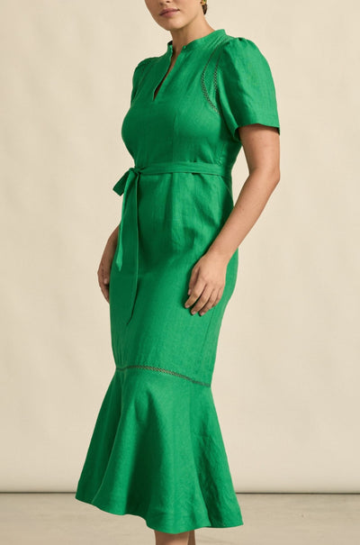 zoe kratzmann - cable dress in parrot