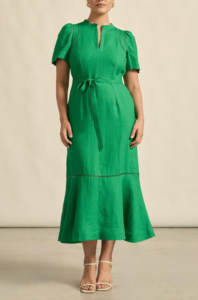 zoe kratzmann - cable dress in parrot