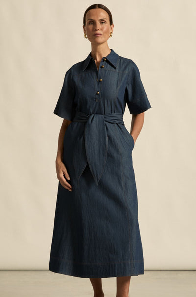 zoe kratzmann - cameo dress in dark chambray