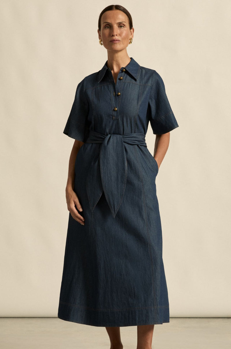 zoe kratzmann - cameo dress in dark chambray