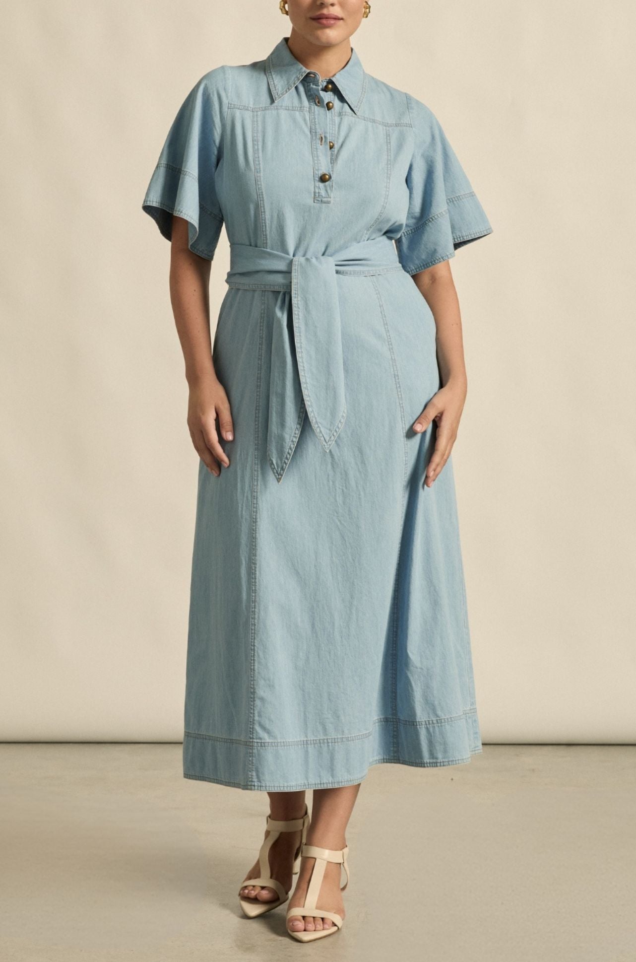zoe kratzmann - cameo dress in light chambray