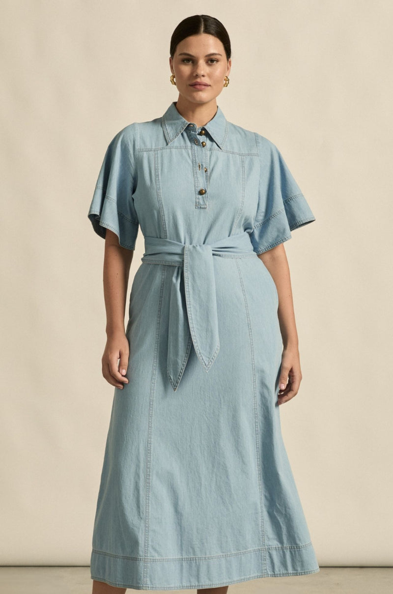 zoe kratzmann - cameo dress in light chambray