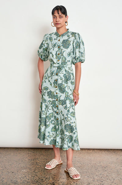 Zoe Kratzmann - cascade dress in fern paisley
