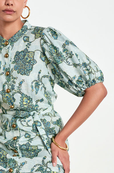 Zoe Kratzmann - cascade dress in fern paisley