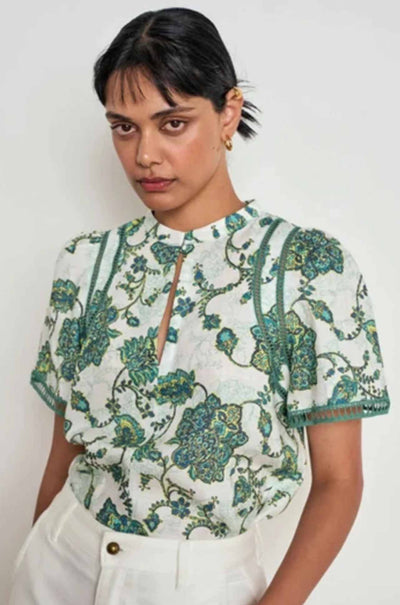 Zoe Kratzmann - charm top in garden paisley