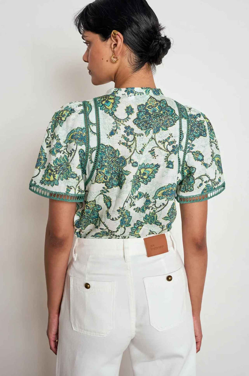 Zoe Kratzmann - charm top in garden paisley