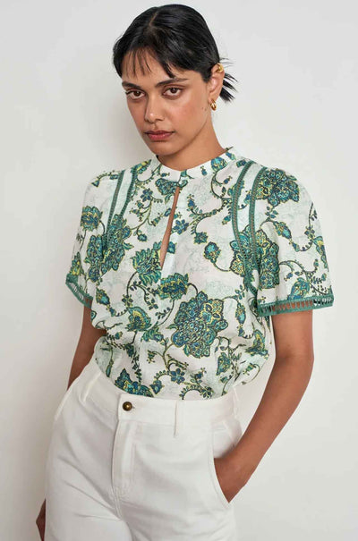 Zoe Kratzmann - charm top in garden paisley