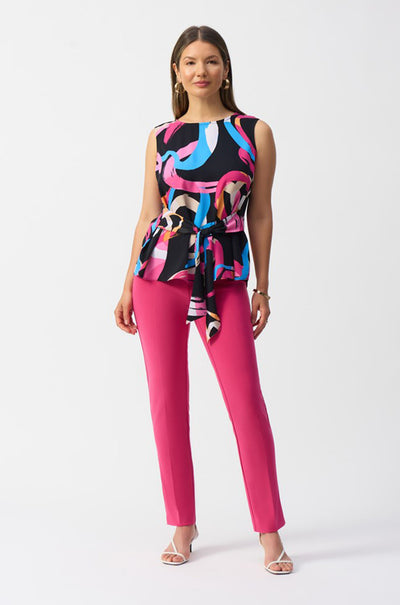 Joseph Ribkoff - Classic Tailored Slim Pant in Geranium
