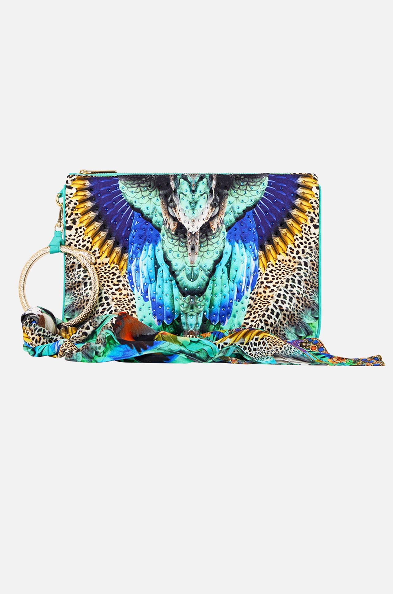Camilla - Jungle Flight Ring Scarf Clutch