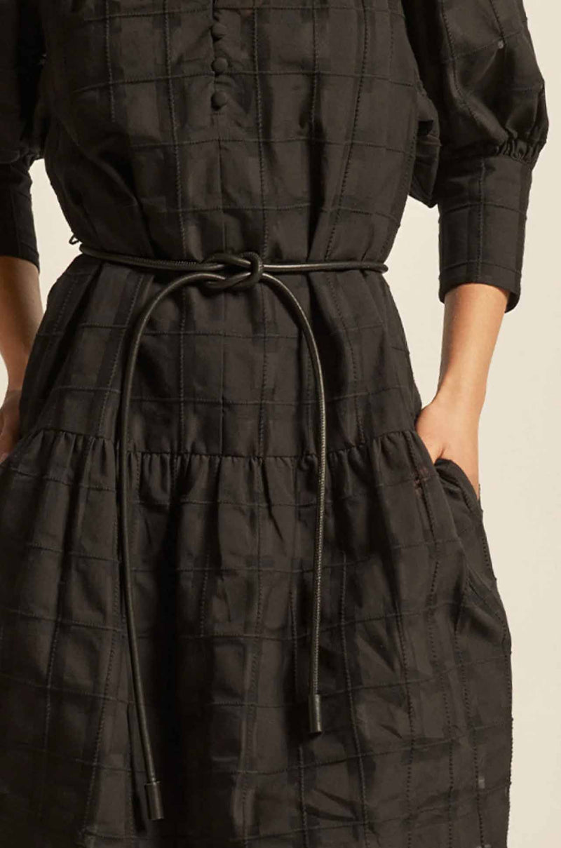Zoe Kratzmann - corded belt in black leather