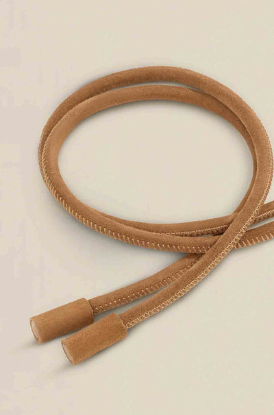 Zoe Kratzmann - corded belt in cinnamon suede