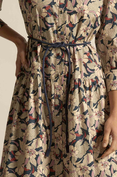 Zoe Kratzmann - corded belt in midnight suede