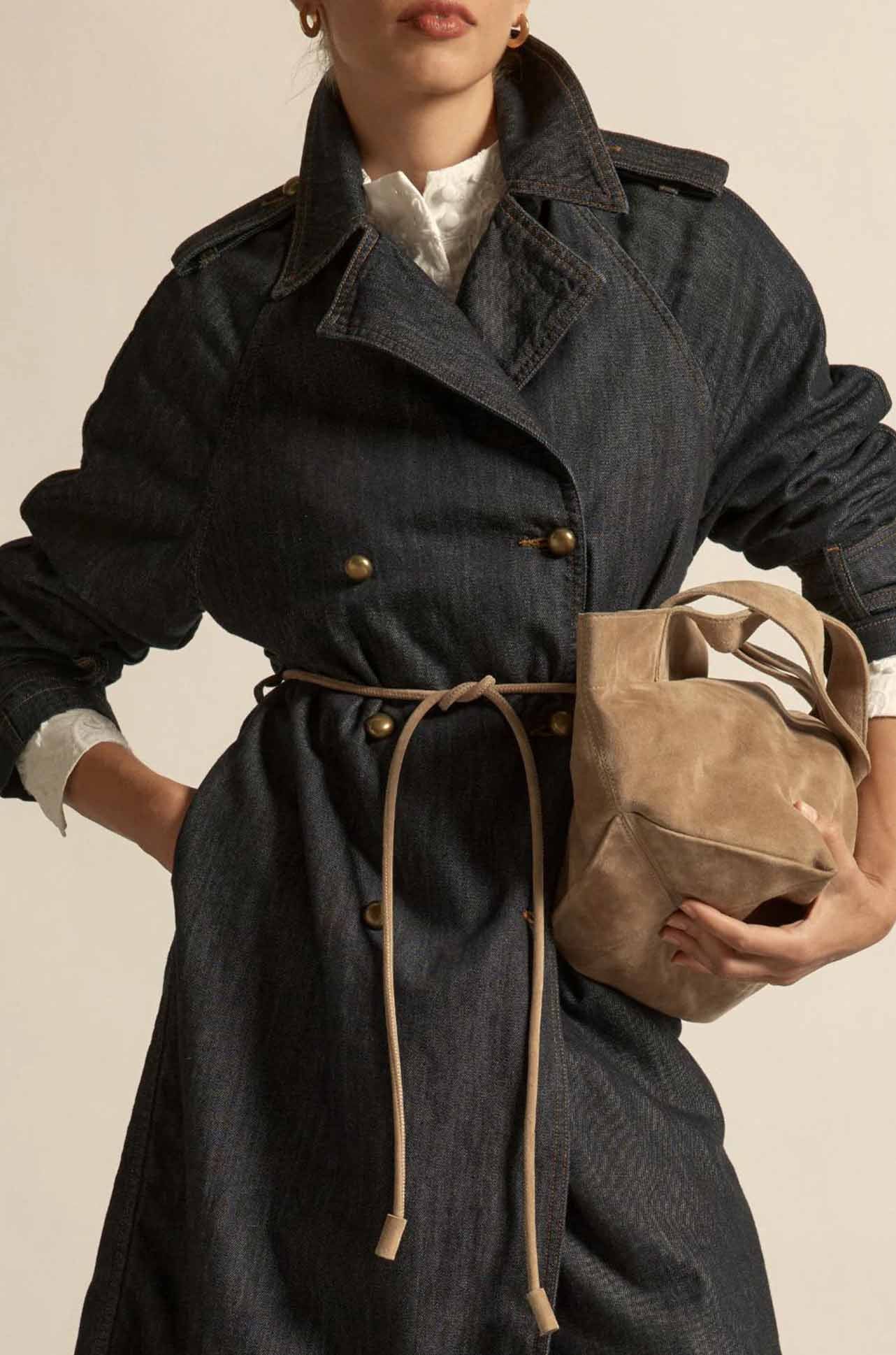 Zoe Kratzmann - corded belt in truffle suede
