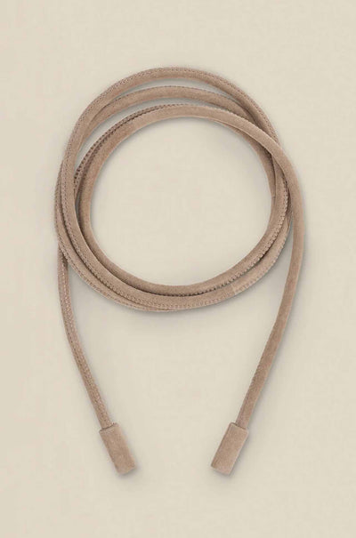 Zoe Kratzmann - corded belt in truffle suede