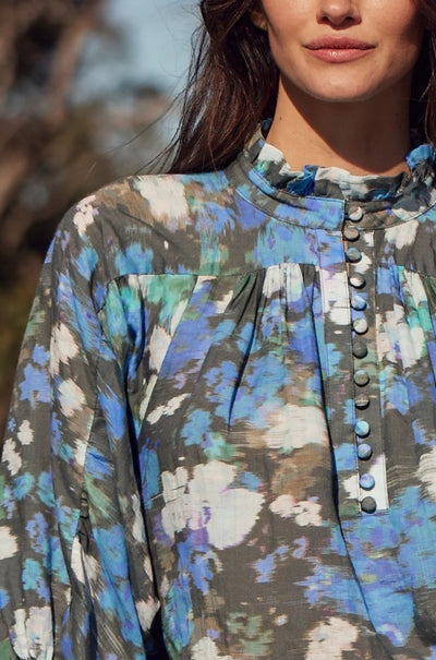 zoe kratzmann - crescendo top in forest blur