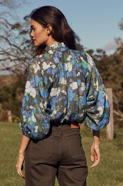 zoe kratzmann - crescendo top in forest blur