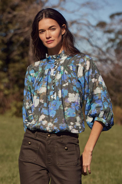 zoe kratzmann - crescendo top in forest blur