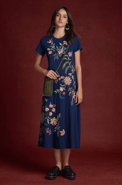 Johnny Was - Crew Neck Swing Dress - Julianna