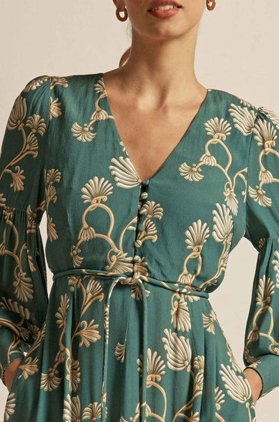 Zoe Kratzmann - drift dress in grove nouveau