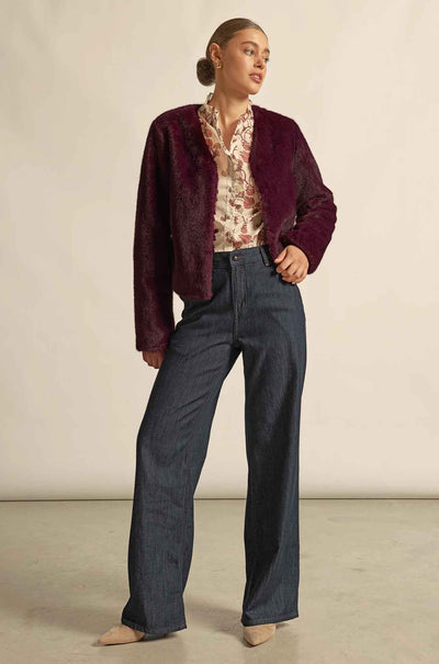 Zoe Kratzmann - dune jacket in berry