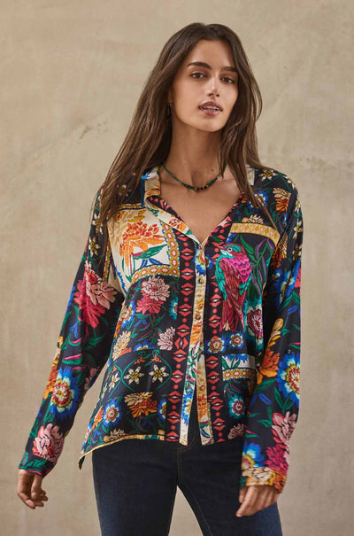 Johnny Was - The Oversized Audrey Shirt in Eirene