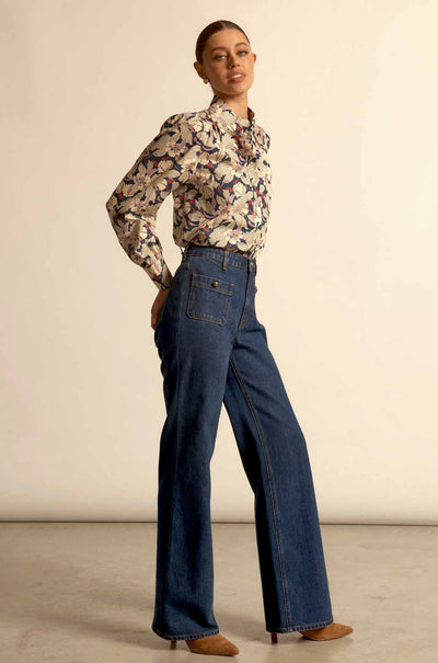 Zoe Kratzmann - fete top in berry garden